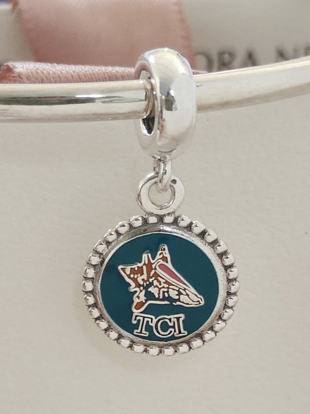 Pandora Turks and Caoicos Islands Exclusive Dangle Charm S925 Bracelet Pendant